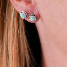 Load image into Gallery viewer, Dusk Larimar Studs
