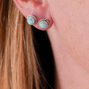 Dusk Larimar Studs