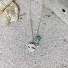 Load image into Gallery viewer, Meraki Necklace with Larimar &amp; Quartz
