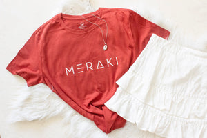 Meraki Organic Cotton Tee Rust