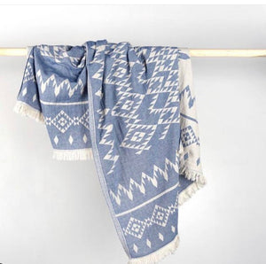 Kilim Turkish Towel - Denim